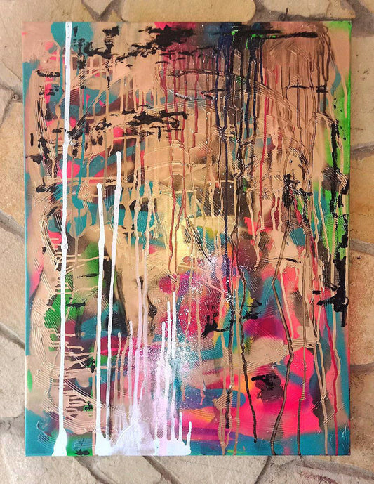 "Disco" - Mixed media on canvas - 60x80cm
